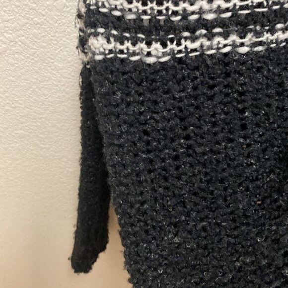 Free People Engineer Stripe Cowl Neck Sweater Small - Picture 4 of 5